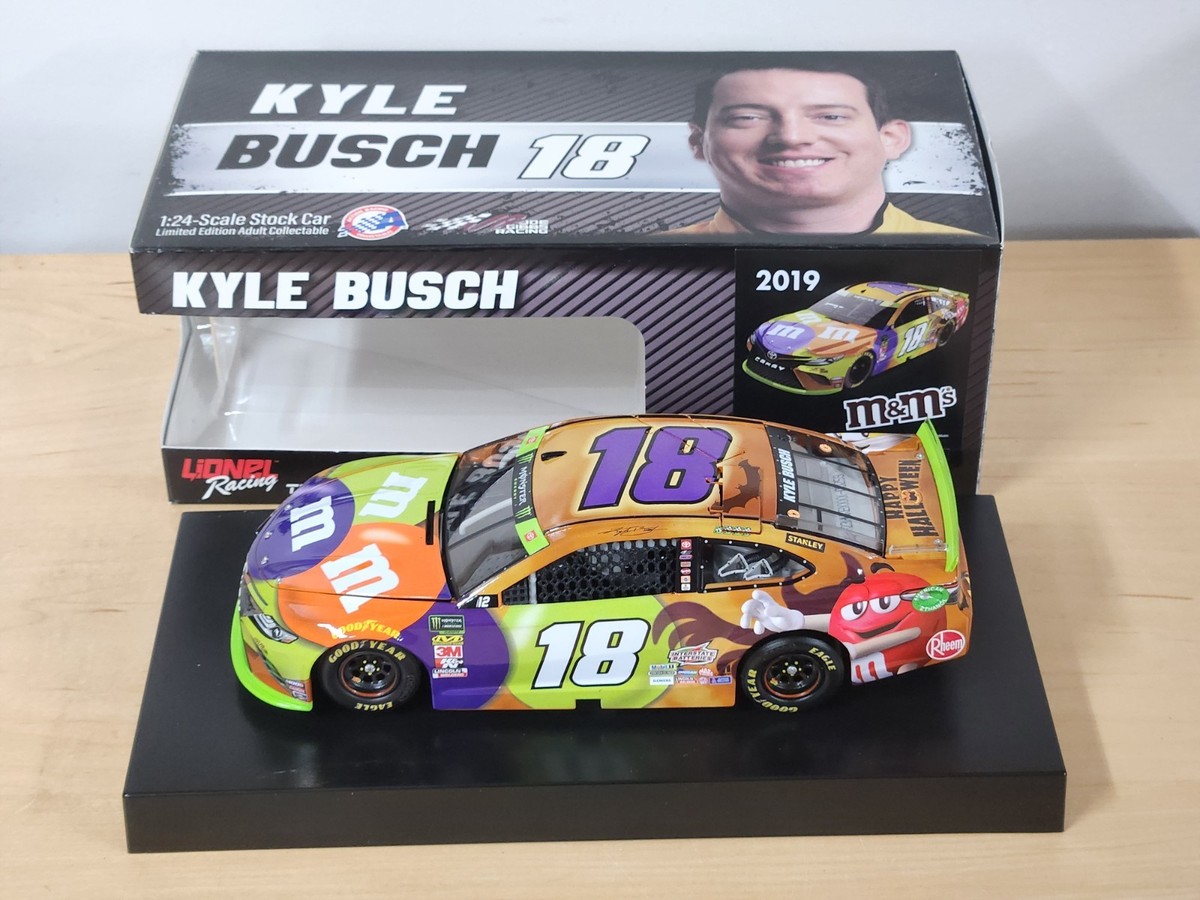 2019 #18 Kyle Busch M&Ms Halloween 1/24 Action NASCAR Diecast | eBay