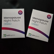 Two Healthogenics Menopause Night Relief Transdermal Patches Sleep Hormones New