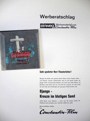 Django - Kreuze im blutigen Sand - Pedro Sanchez, Helene Chanel - Werberatschlag