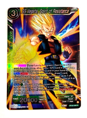 SS Vegeta, Spirit of Resistance - BT20-068 R - Foil Rare - Power Absorbed DBS_1