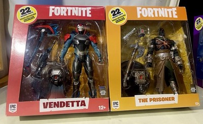 FORTNITE EPIC GAMES VENDETTA & THE PRISONER LOT OF 2 NEW