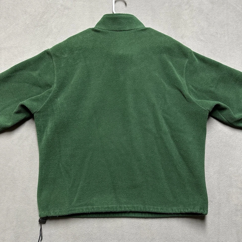 Suéter De Colección J.Crew Oarsman Para Hombres Grande Verde Cuarto Cremallera Vellón Hecho en EE. UU. 90s Foto 2 de 4
