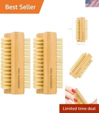 Durable Bamboo Nail Brushes - Perfect for Family Hand Care and Outdoor Fun