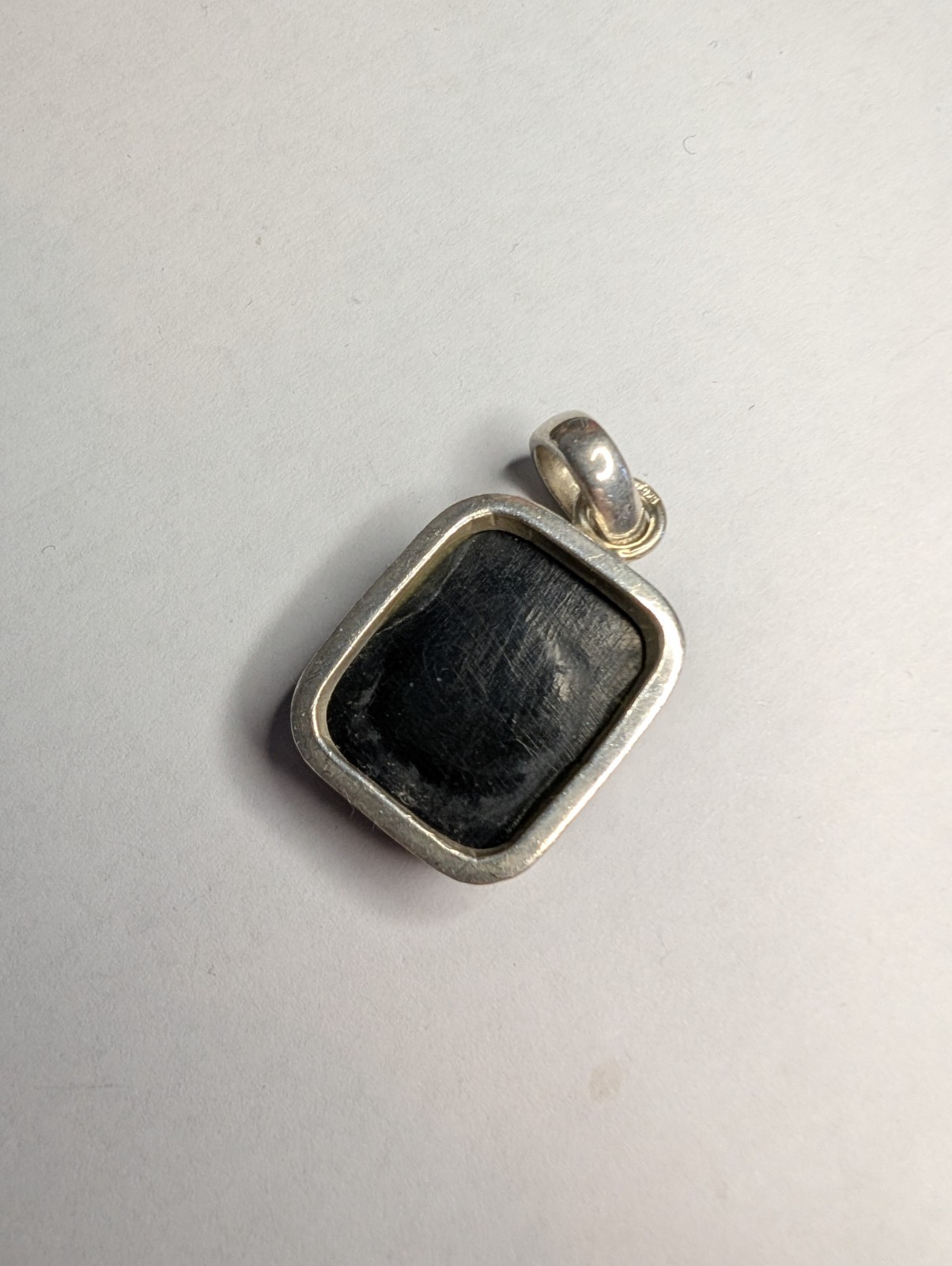 Classic Sterling Silver Rectangular Baltic Amber … - image 5