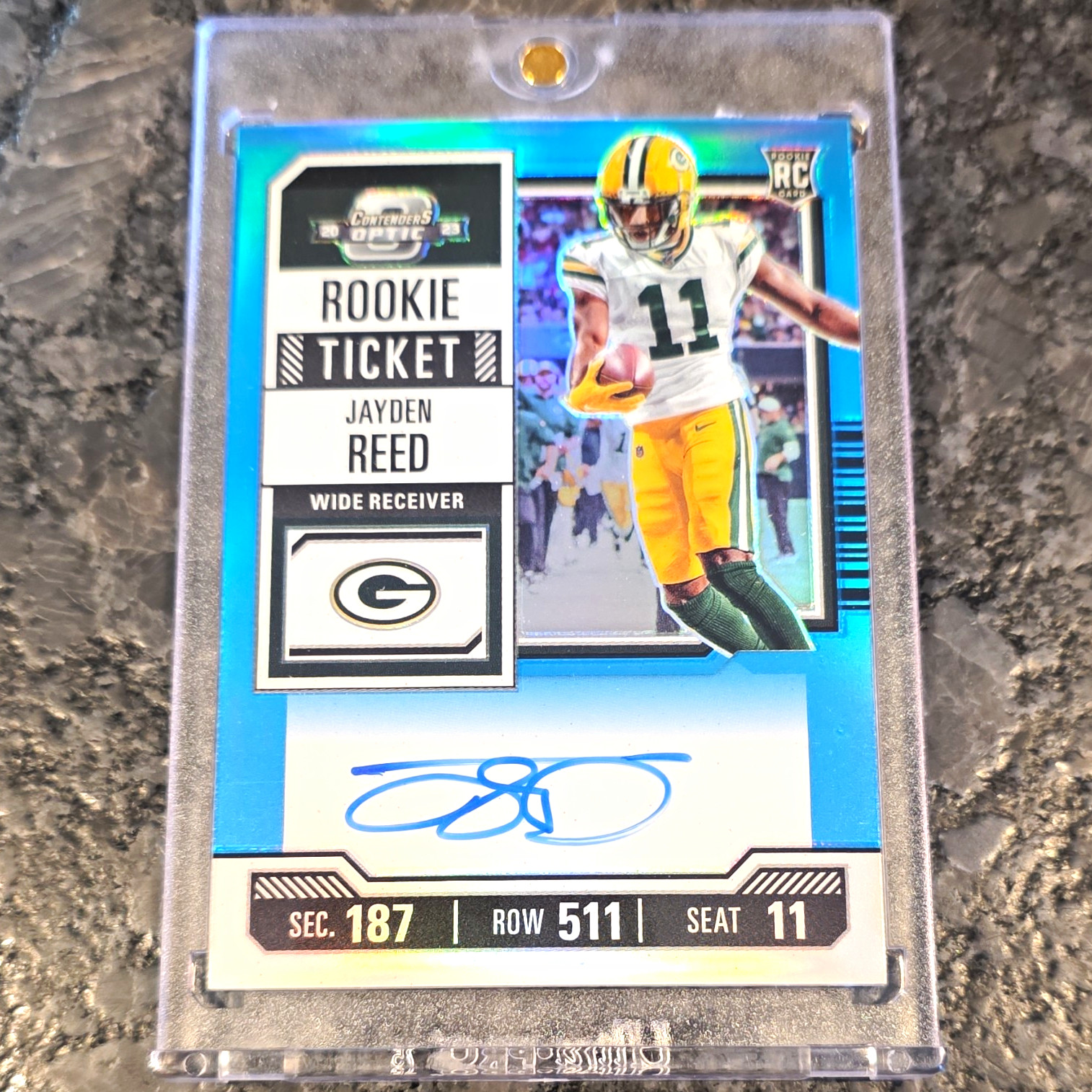 Panini 2023 Contenders Optic Jayden Reed Rookie Ticket RPS Auto /75 #118