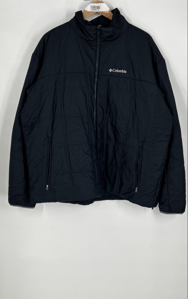 Columbia Mens Black Omni-Heat Thermal Long Sleeve Quilted Jacket Size 2XL