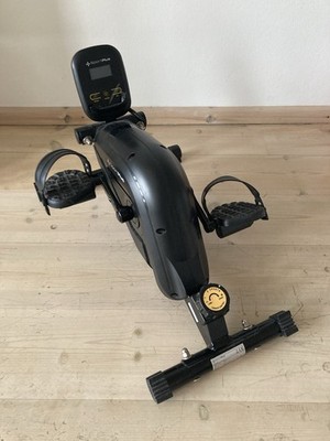 SportPlus Mini-Heimtrainer Pedaltrainer mit LCD Bildschirm, Schwarz SP-HT-0001
