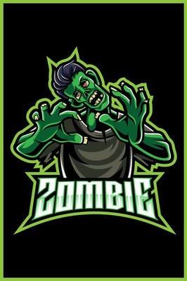 365749 Green Zombie Halloween Walking Dead Monster Art Wall Print Poster