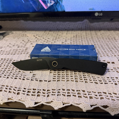 SRM Air 105M-GB (2.95'' 14C28N Blade, G10 Handle)