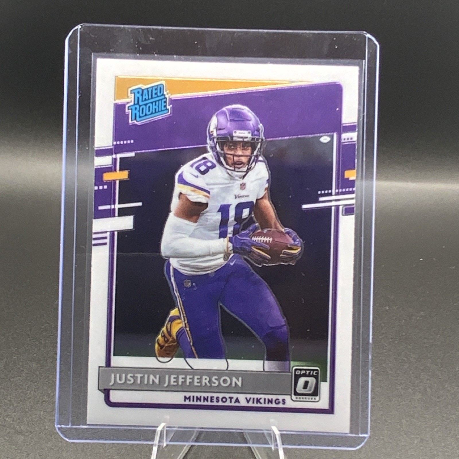 2020 Panini Donruss Optic Rated Rookie Justin Jefferson #163 Minnesota Vikings