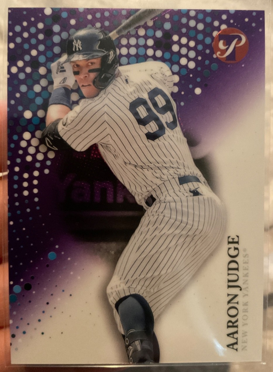 2022 TOPPS PRISTINE AARON JUDGE PURPLE REFRACTOR #/99