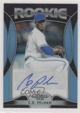 2019 Panini Prizm Rookie Carolina Blue 44/100 CD Pelham #RA-CP Auto gp1