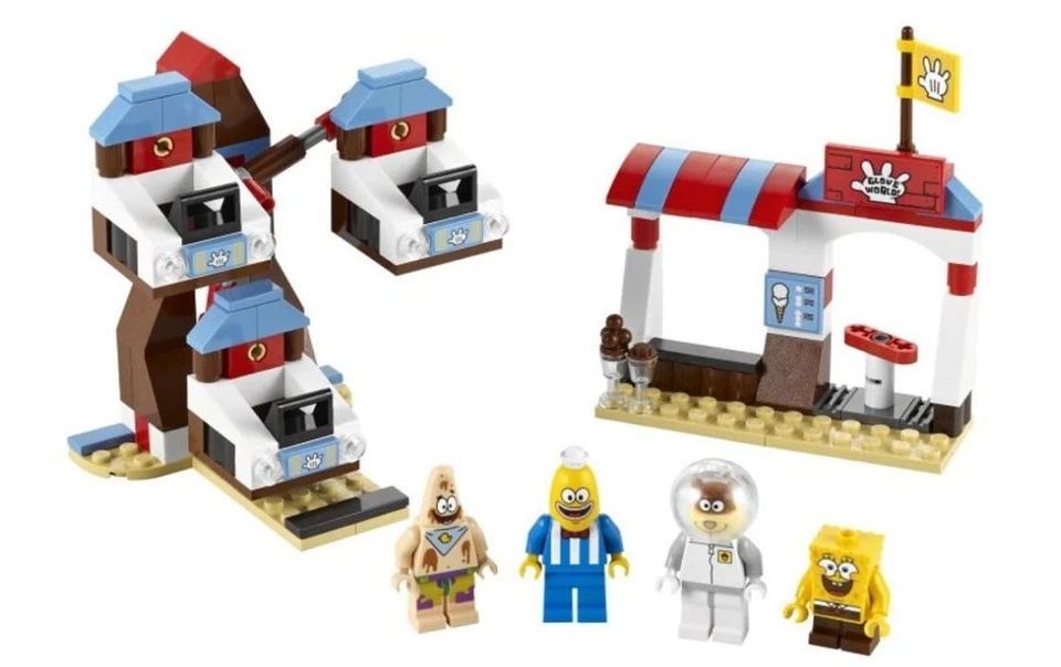 LEGO SPONGEBOB SQUAREPANTS *GLOVE WORLD* SET 3816 *NEW SEALED BOX* 4 MINIFIGURES - Image 2 of 3