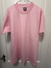 Vintage NOS Blank Large Pink Screen Stars Best, Single Stitch Made in USA.