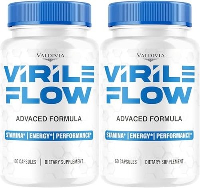 Virile Flow Prostate Urinary Support Men Supplement Capsules 2 Pack 120Ct