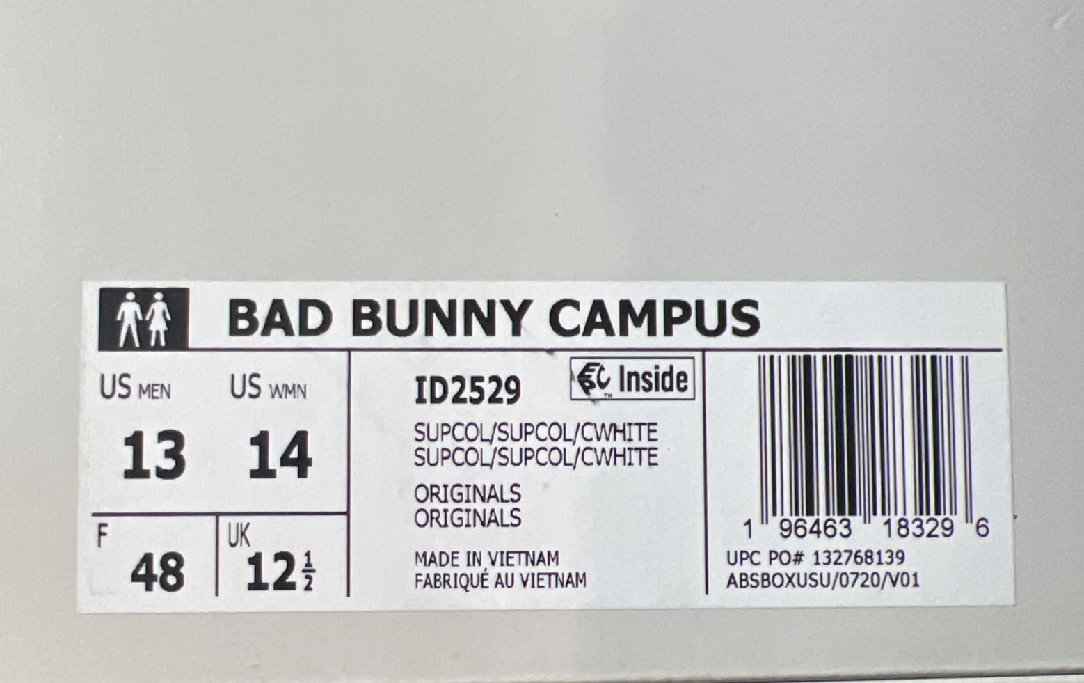 SAOLA Adidas Bad Bunny Campus Taglia 13