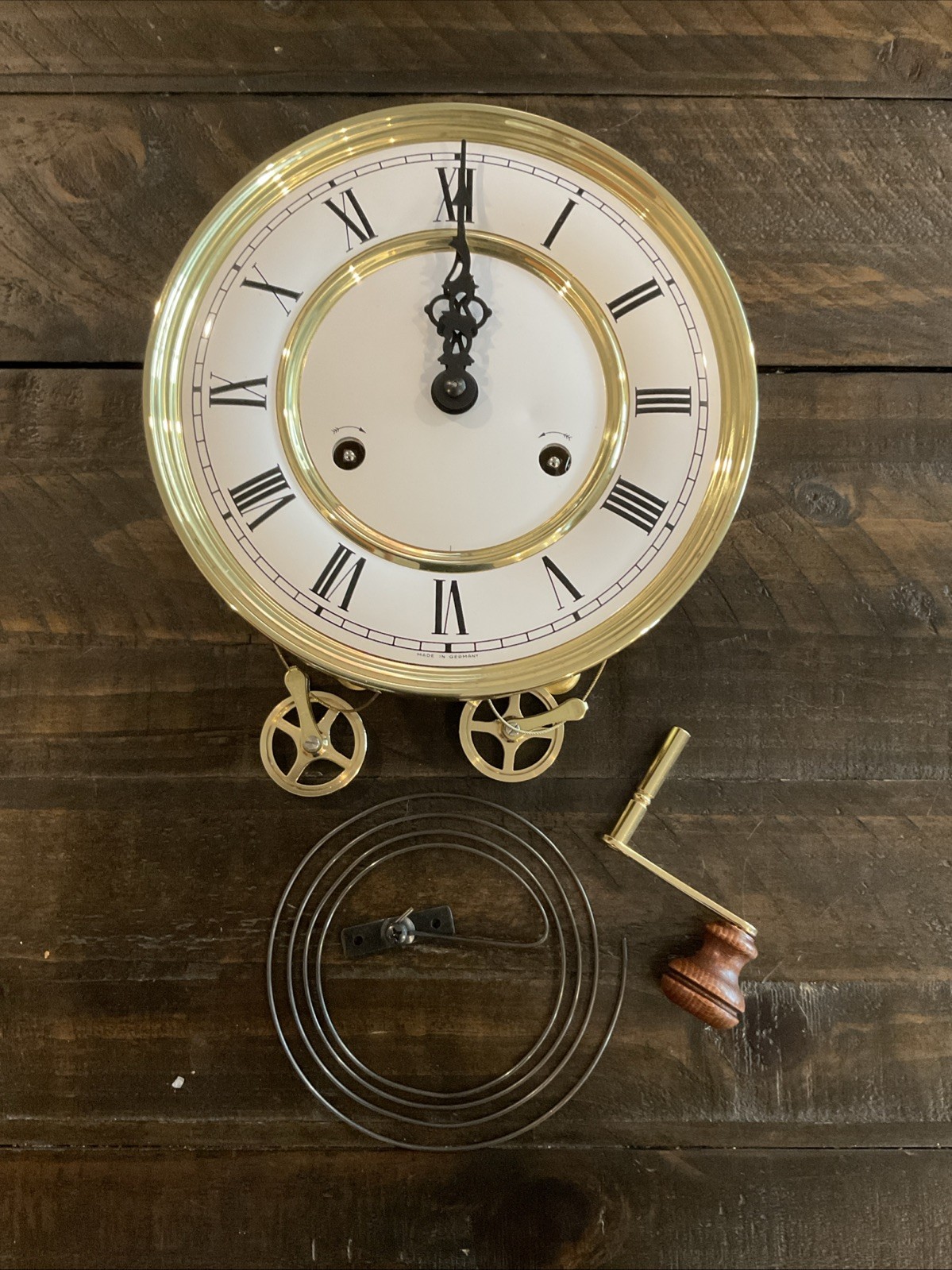 NOS Hermle 241-840 Cable Driven Striking Wall Clock Mvmt, 75CM, Dial, Hands,