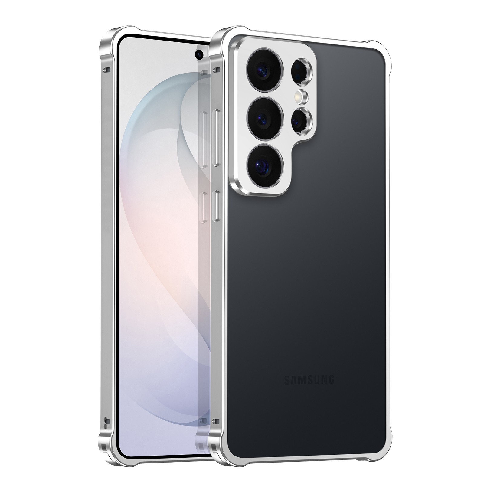 Coque Bumper Galaxy S26 Ultra Idéale pour Photos en Voyage Argent