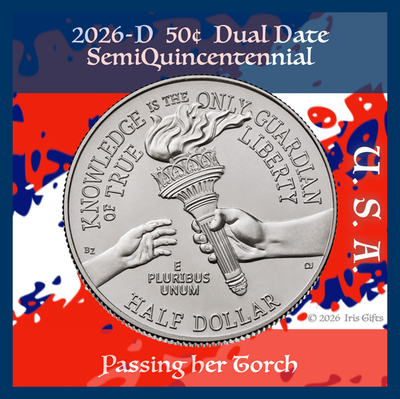 🆕 2026-PD SemiQ / Enduring Liberty🗽 / Half Dollars / Direct from