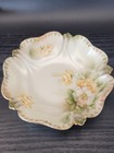 2 Porcelain Plates RS Prussia Vtg Floral Germany Reinhold Schlegelmilch Scallop — photo 2