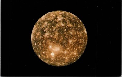 Callisto Jovian Satellite NASA/JPL Photograph Postcard