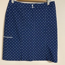 CHICO'S Zenergy Golf Skirt NWT Blue Neema Dot Shorts Skort Size 00 US 2