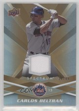 2009 Upper Deck Spectrum Gold Jersey 34/99 Carlos Beltran #62 04br