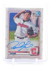 DANIEL ESPINO 2020 BOWMAN CHROME MEGA MOJO REFRACTOR ROOKIE AUTO #BCMA-DE Q7032
