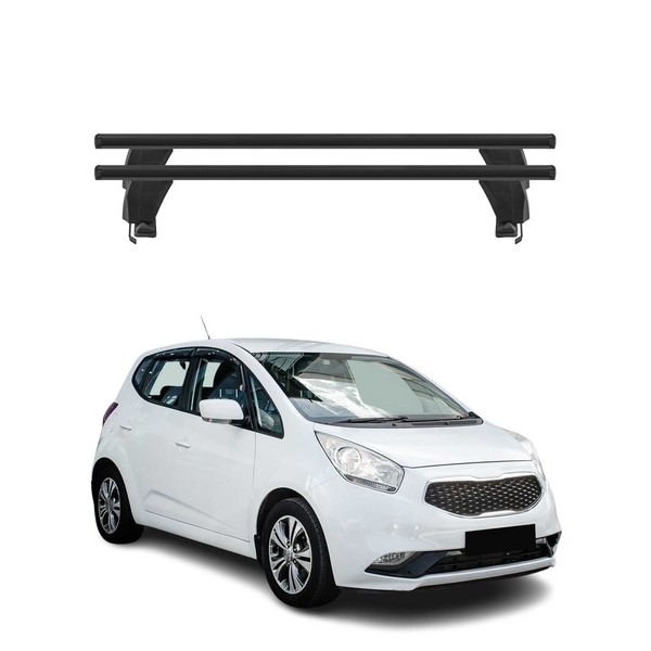 Menabo DachträGer GrundtäGer FüR Kia Venga 2014-2019 50Kg Alu Schwarz 2 Tlg-image