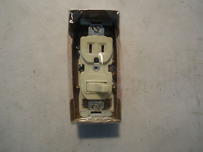 NEW IN BOX EAGLE ELECTRIC 293 QUIET 3 WAY SWITCH COMBINATION IVORY