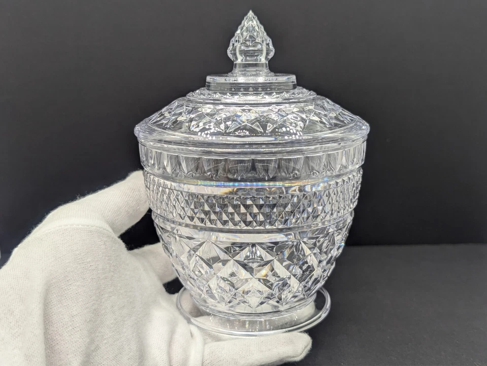 Daiso Shiny Pot Clear Plastic Makeup Brush Storage Cosmetics Jar 6in from Japan - Image 4 of 4