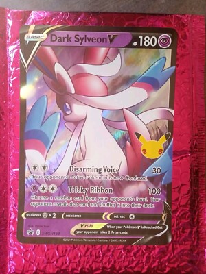 DARK SYLVEON V SWSH134 Celebrations Pokemon JUMBO Oversized | eBay