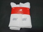 New Balance Mens Active Cushion  socks Arch support SZ 6-12 -8 Pack  White