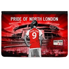Personalised Arsenal Passport Case Womens Football Travel Card Holder WFP07