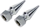 Lowrider Chrome Spike Axle Nuts schwinn cruiser chopper bmx stingray 3/8"-26
