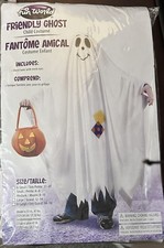 Friendly Ghost Costume Youth Kid Child Size Medium 8-10 