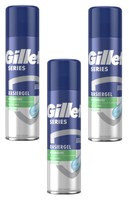 Gillette Series Sensitiv Rasiergel Empfindliche Haut Aloe Vera 3X 200Ml