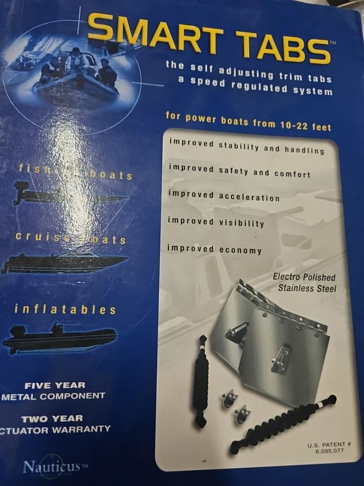 Nauticus ST781-20 Smart Tabs 7"x8" Plates, 20 Lb. Actuators Trim Tabs Kit R1S1 - Image 3 of 3