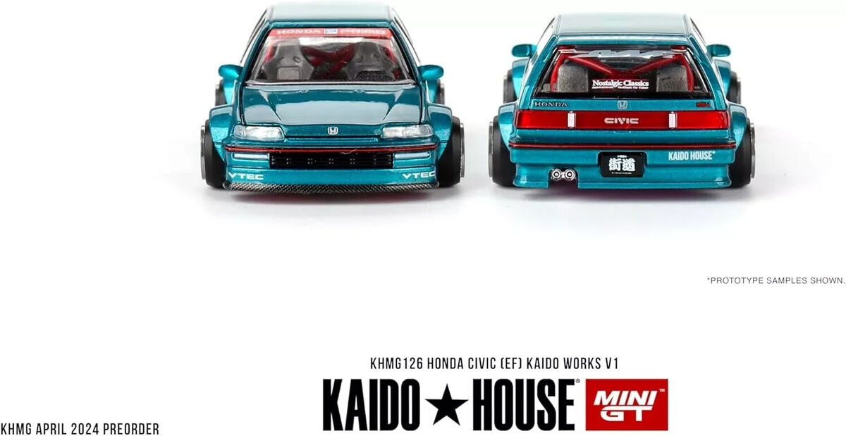2024 Mini-GT Kaido House HONDA CIVIC (EF) Kaido Works V1 2024 Mini-GT Kaido House HONDA CIVIC (EF) Kaido Works V1