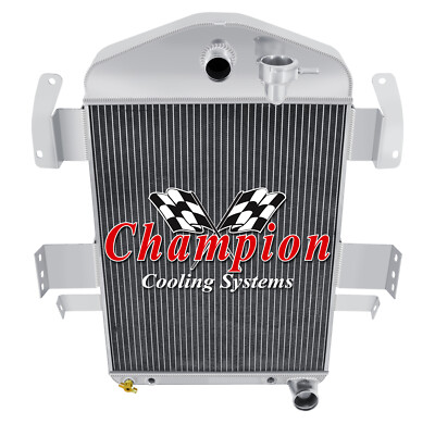 Cold Champion 3 Row Radiator Chevy Configuration for 1934 Chevrolet Standard