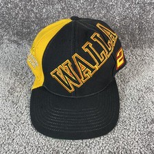 Vintage Rusty Wallace Snapback Hat 90s Nascar Cap Miller Racing Black Yellow