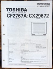 Toshiba CF2767A CX29672 TV Service Manual Original 