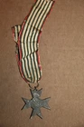 Original WW1 German Military Merit Cross for War Aid w/Long Original Ribbon