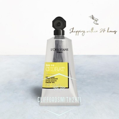 L'Occitane HOMME After Shave Creme Gel 75 ml Eau De Cedrat Worldwide Delivery