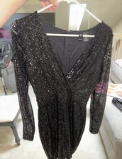 Sequins black dress