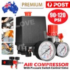 120PSI Air Compressor Pressure Switch Valve Control Manifold Regulator Gauges