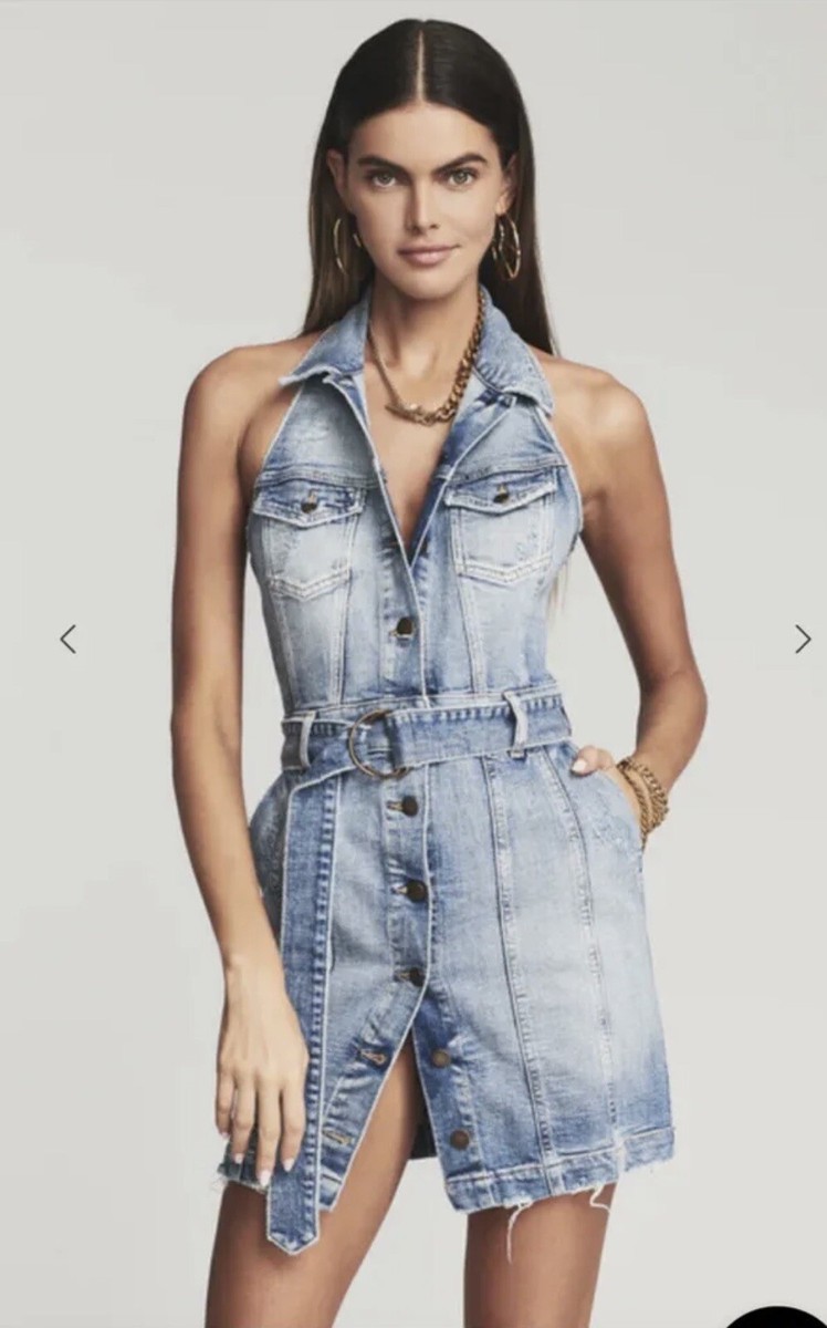 retrofete denim mini dress Arizona Denim Mini Dress