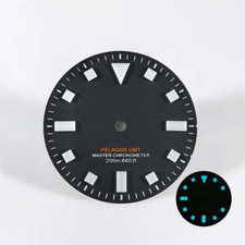 DS Pelagos Vintage Dial No Date GMT 50 Layers Beige/Bgw9 Blue Lume Retro Custom
