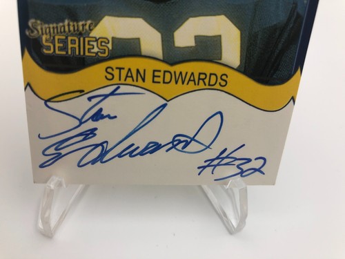 TK Legacy STAN EDWARDS AUTO Signed M GO BLUE MGB58 Card MICHIGAN WOLVERINES - Picture 6 of 10