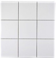 Mosaik Fliese Keramik Weiß Matt Badewannenverkleidung Mos23-0111_F